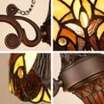 thumbnail image 5 of Chloe Lighting Liaison 3-Light Victorian Glass Chandelier in Multi-Color, 5 of 9