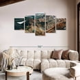 thumbnail image 2 of Elephant Stock Highlands Of Iceland Wall Art - Horizontal Multi Panel Canvas - Living Room Wall Decor - Nature Multi Panel - Gray And Brown Decor - 92" x 42", 2 of 8