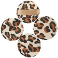 thumbnail image 4 of MUSEYA 4pcs Leopard Print Makeup Soft Cosmetics Powder Applicators For Loose Powder For Home Salon Use Makeup Lovers, 4 of 8