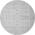 thumbnail image 1 of Ahgly Company Indoor Round Oriental Gray Traditional Area Rugs, 4' Round, 1 of 4