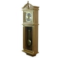thumbnail image 2 of Bedford Clocks 1050" Quartz Pendulum & Weight Decorative Wall Clock with Roman Numerals & Chiming, 2 of 5