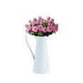 thumbnail image 2 of WRITWAA 2Pcs White Iron Flowerpot Home Desktop Vase with Creative Non Slip Design for Flower Arrangement, 2 of 8