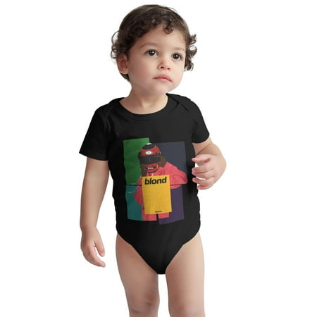 

Blond Baby Onesie Frank Ocean Toddler Baby Boys Girls Short-Sleeve Bodysuits Cotton Romper Black 18 Months