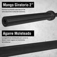 thumbnail image 3 of Barra Recta Olímpica 2.20 M Altera SPARTAN Para Discos de 2" Capacidad 600Lbs C/Almohadilla, 3 of 7