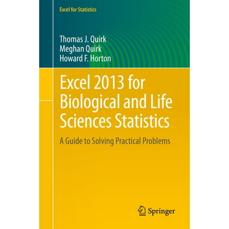 UPC: 9783319125169 | Excel for Statistics: Excel 2013 for Biological and Life Sciences Statistics: A Guide to Solving Practical Problems (Paperback)