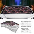 thumbnail image 4 of Kdxio Orchids Flowers Print Front Windshield Sun Shade,Folding Auto Sunshade for Car Truck SUV-Small, 4 of 7