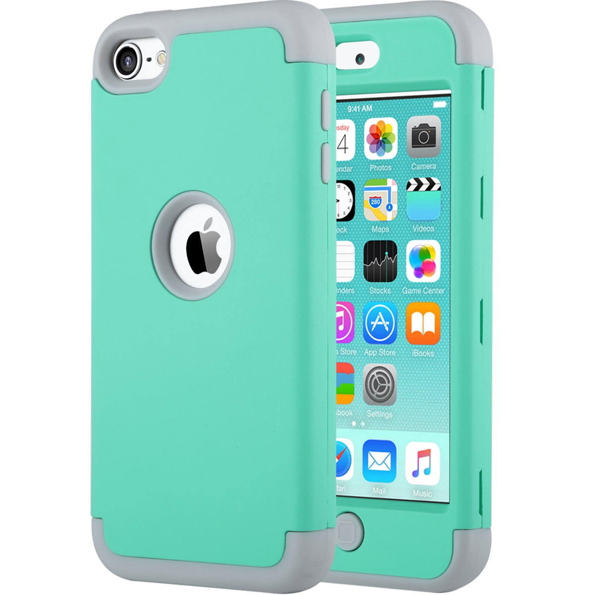 ULAK iPod Case for 7th 6th 5th generation, iPod Touch 7 6 5 Case Heavy Duty Armor Cover for Apple iPod Touch 5th/6th/7th Gen, Green - Walmart.com