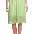 thumbnail image 2 of Moomaya Ladies Solid Midi Dress Evening Casual Kurta With Lace Summer Wear, 2 of 6