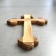 thumbnail image 1 of Cruz de Madera de Olivo de Jerusalén de 8.5": Regalo Religioso, 1 of 3