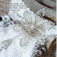 thumbnail image 6 of Ornativity Jewel Flower Tree Topper - Gold Glitter Sparkling Metal Wire Star Flower Topper with Sparkly Gem Finish Christmas Tree Top Ornament Decoration, 6 of 8