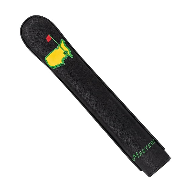 Cubierta de Varilla de Golf Funda de Protección para Barra de Alineación Cubierta Impermeable de PU Diseño Bordado Accesorio de Corrección Adecuada pa Negro