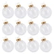 thumbnail image 2 of 10/12 piezas de bolas navideñas transparentes de 8-10 cm, adornos de plástico rellenables para colgar en el árbol de Navidad, decoración para bodas, fiestas, cajas de regalo, 2 of 5