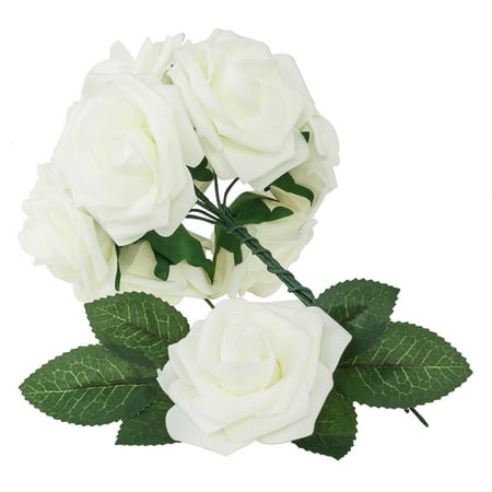 Look Rose - Yosoo Artificial Flower Rose,50 pcs Artificial Roses Flowers Real Looking Fake Roses Artificial Foam Roses Decoration DIY for Wedding Bouquets Centerpieces,Arrangements Party Baby Shower Home Decor