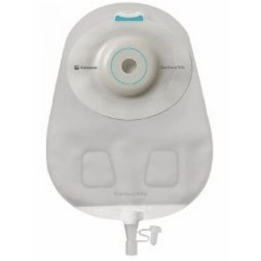 SenSura Mio Convex Urostomy Pouch, One-Piece System, 10.5 Inch Length, Maxi, 3/8 to 1-11/16 Inch Stoma, Drainable, Convex Light, Trim To Fit, Transparent, 10 Count