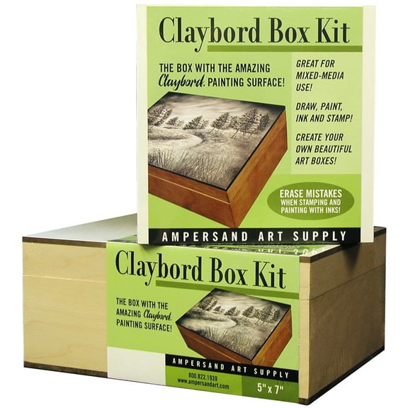 Ampersand Art Claybord Box Kit, 5" x 5"