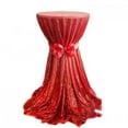 thumbnail image 5 of BalsaCircle 120" Sequin Round Tablecloth Red, 5 of 8