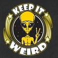 thumbnail image 6 of Wild Bobby Keep It Weird Alien Men Premium Tri Blend Tee, 6 of 6