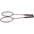 thumbnail image 1 of Badminton Racquets, Made Of  Ferroalloy Quickly Improve Your Skills Badminton Rackets Set  for Indoors or Outdoors for Friends and Family, 1 of 7