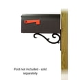 thumbnail image 3 of Titan Aluminum Curbside Mailbox with Sorrento front single mailbox mounting bracket, 3 of 7