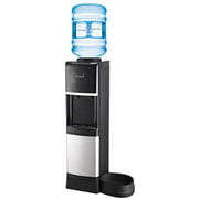 Angle View: - Easy Top Loading Water Dispenser - Stainless Steel - Pet Station