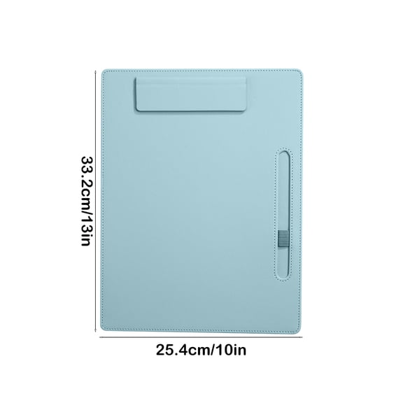 Rkxzt Splint,Leather Writing Board Notepad 13x10"Magnetic Clip Office Contract Signatures Pad Menu Folder Plywood,Office Storage