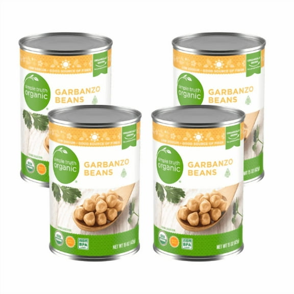 Simple Truth Organic Garbanzo Beans 4 Pack 15 oz