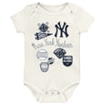 thumbnail image 3 of Newborn Outerstuff New York Yankees Home Plate 3-Piece Creeper Set, 3 of 4