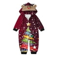 thumbnail image 2 of SwiftWear Christmas Pajamas for Family Matching Christmas Onesie for Baby Boy & Girl Hooded One Piece Pjs Holiday Sleepwear, 2 of 5