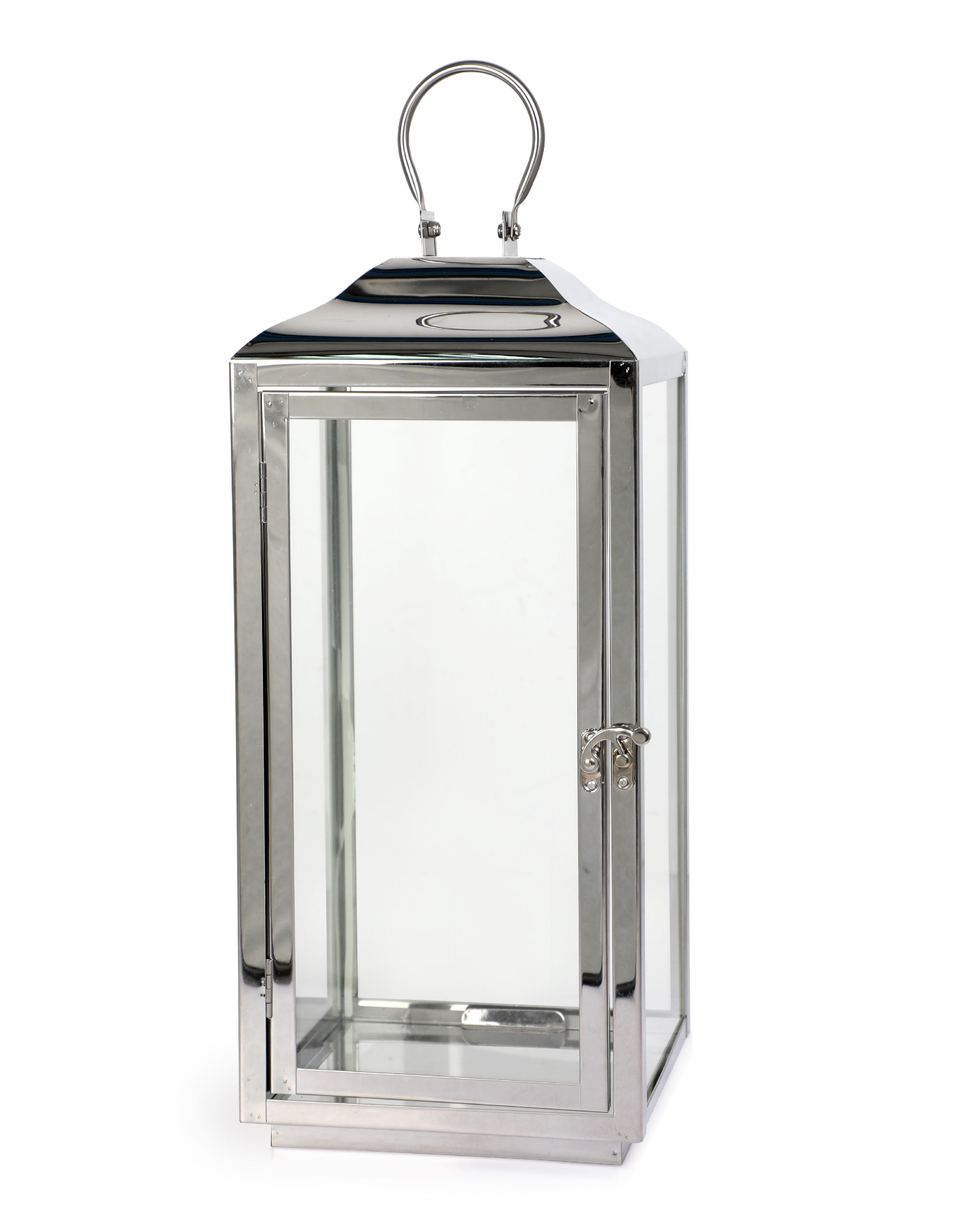 13cm Silver Pewter Hanging Lantern/Candle or Tea Light Holder Home or Garden 