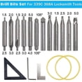 thumbnail image 2 of Drill Bits Set Cutter for 368A Locksmith Tool Vertical Key Machine Spare Parts Locksmith Bit Locksm, 2 of 5