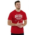 thumbnail image 4 of What An Awesome Grandpa Looks Like Men's Big & Tall Crewneck Graphic Tee Brisco Brands 2X, 4 of 5