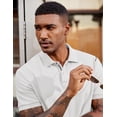 thumbnail image 3 of COOFANDY Mens Polo Shirts Short Sleeve Cotton Pique T-Shirts 2 Buttons Casual Performance Golf Shirts, 3 of 6