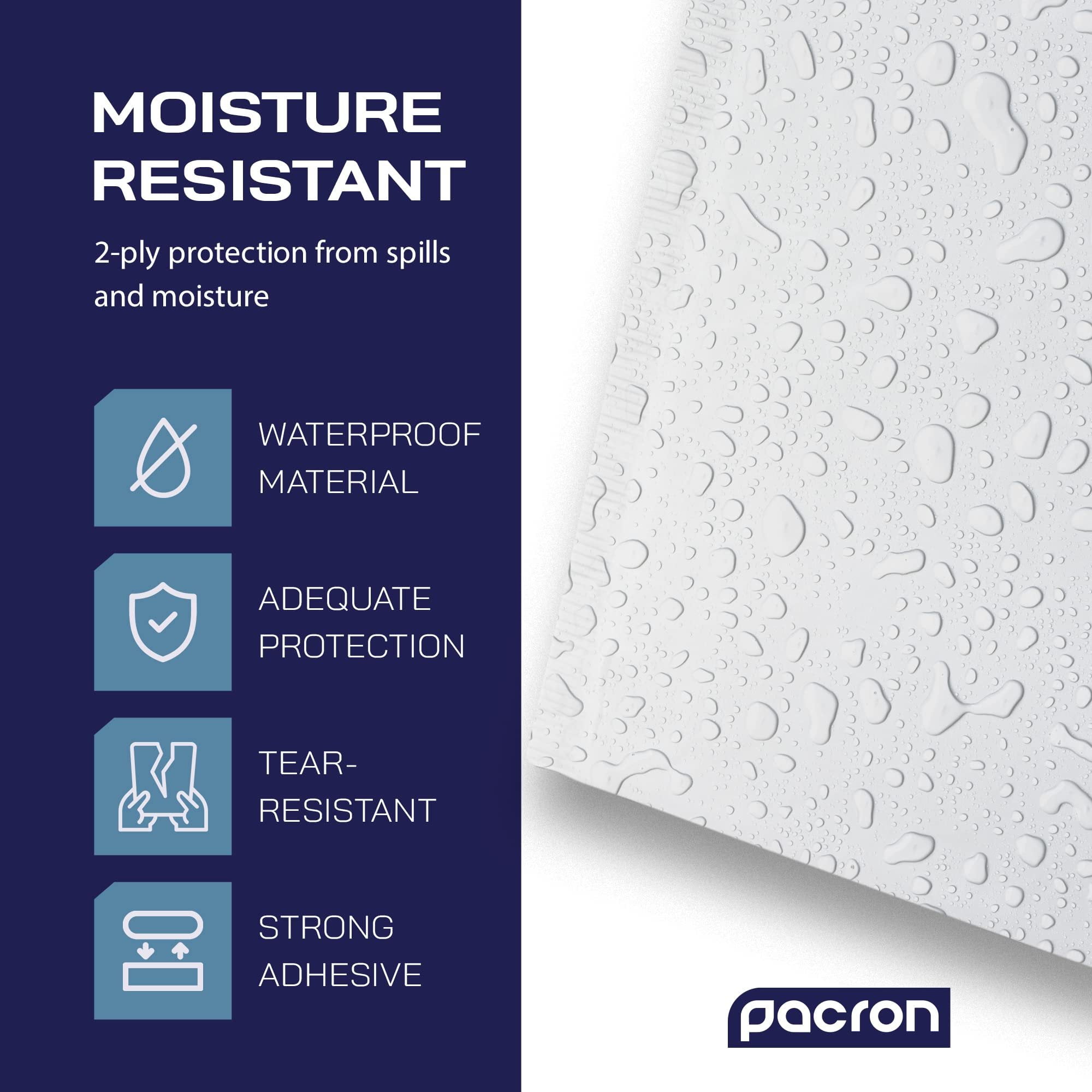 Pacron Poly Bubble Mailers 8.5x12 Inch 100-Pack - Waterproof Self-Sealing Thick Padded Envelope for Shipping - Durable Shipping Envelopes for Clothing, Electronics & Accessories