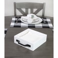 thumbnail image 2 of AuldHome Rustic Wooden Napkin Holder/Organizer; White Shiplap Farmhouse Style, 2 of 6