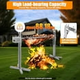 thumbnail image 2 of 53" Electric Rotisserie Grill Kit, 88.18lbs Capacity Large Spit Roaster BBQ Grill 360° Rotatable Outdoor Picnic Cooker Grill 25W with Adjustable Height, for Outdoor Camping Party, 2 of 6