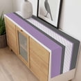 thumbnail image 4 of Purple Morocco Table Runner - 90 Inch Long, Kitchen Dining Table Runner Dresser Scarves, Boho Stitching Pattern Stripes Grey Farmhouse Decor for Coffee Tables Wedding Party Banquet, 4 of 8