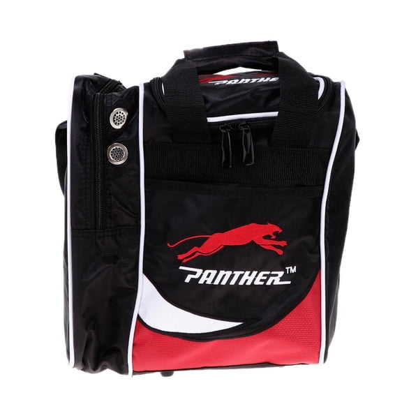 QccHieUs Waterproof Bowling Ball Carrier Bag Single Ball Tote Bag Pocket Balck Red