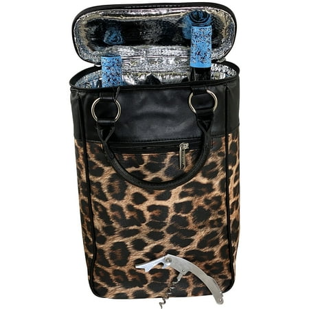 

Two Bottle Wine Tote Palm Design