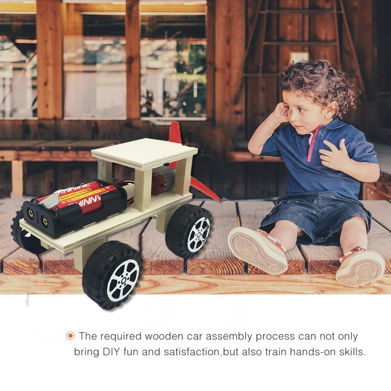 DIY Wooden Race Car W/ Stickers Kids Wood Buildng Kit for 4-7 Years Old Woodworking  Kit for Kids Perfect Stem Building Toy for Kids 