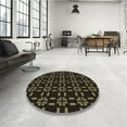 thumbnail image 4 of Ahgly Company Machine Washable Indoor Square Transitional Night Black Area Rugs, 6' Square, 4 of 7