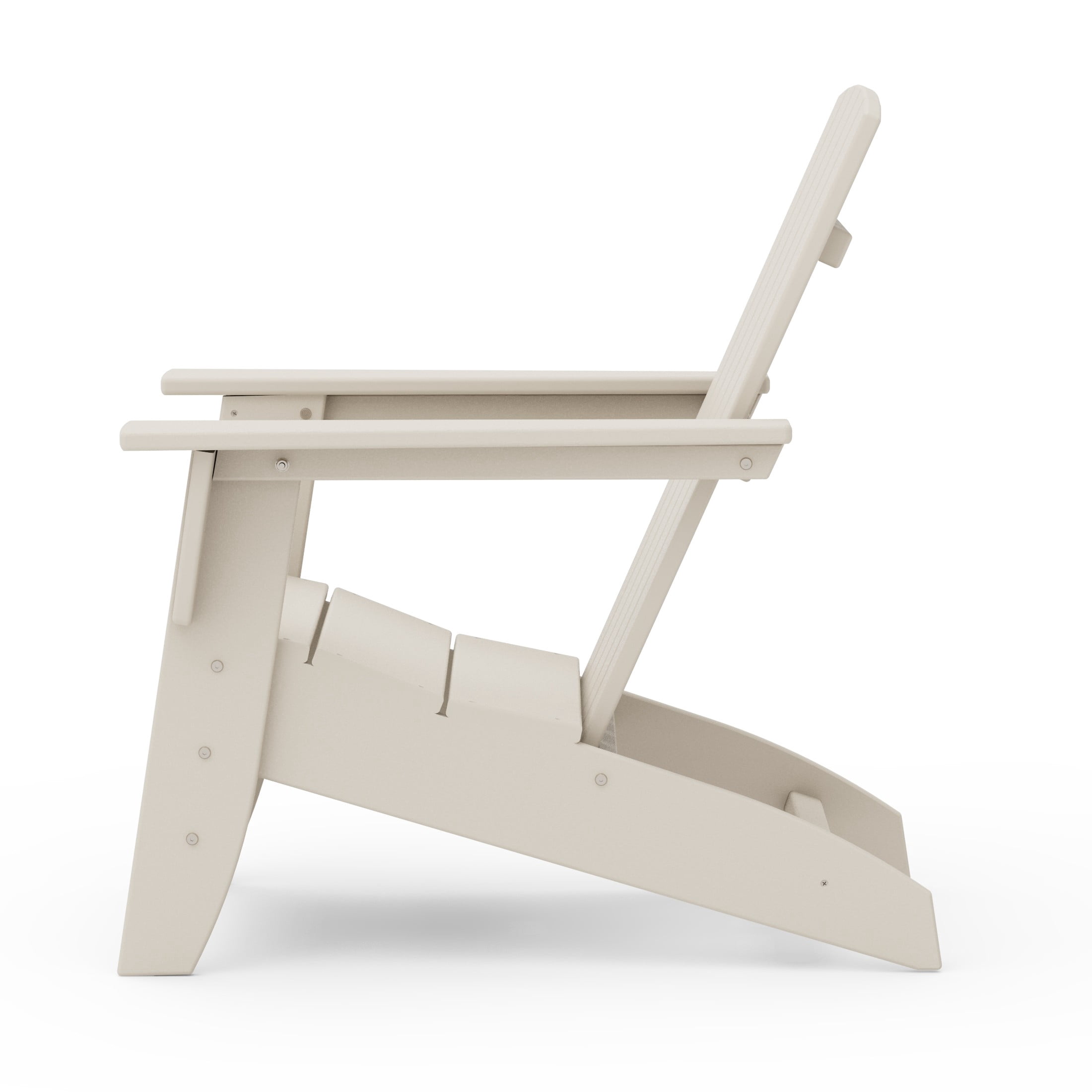 Better Homes & Gardens by POLYWOOD Southlake Outdoor Modern Adirondack Chair, All-Weather HDPE, Patio Seat, Sand