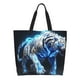 thumbnail image 1 of Balery Futuristic Blue Light White Tiger Bolsa Tote Estilo Estético con Cremalleras, Bolsa de Hombro, Bolsa de Compras Grande y Plegable, 1 of 8