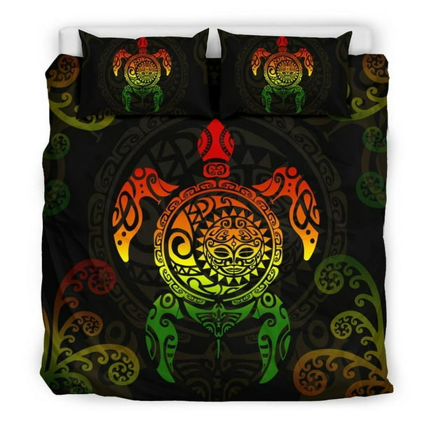 Juego de cama tortuga maorí Koru Fern Rasta