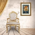 thumbnail image 3 of Adolf Wölfli 19x24 Gold Ornate Framed and Double Matted Museum Art Print Titled - The Skt. Adolf - Diamantt - Giant - Hohrn, Am Flohzohrn, in India And, the Hahr - Kamm (1917), 3 of 4