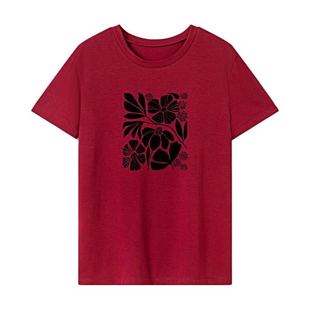 Camiseta para Mujer, Disfraz, Camisa Sencilla con Cuello Redondo, para Ir de Compras, Deportes, Viajes, Calle XL
