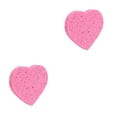 thumbnail image 3 of Soidarity Paquete de 10 esponjas de limpieza de la piel esponja de celulosa de limpieza profunda esponjas de limpieza facial en forma de corazón Rosa 2piezas Soidarity CBP194778, 3 of 6
