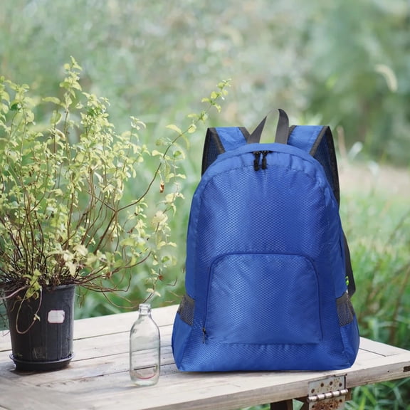 Foldable Daypack, Packable Backpack, Lightweight Water-Resistant Nylon Bag for Hiking Travel Cycling, Large Capacity Foldable Storage
