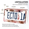 thumbnail image 3 of Aluminum License Plate Frame 2 Pack Car Exterior Accessory Car Tag Holder for Front Rear Plates Cars Decor Tie-dye Flowers Pattern, 3 of 7