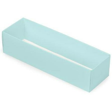 1 Row Base - 1 Unit Aqua Macaron Cookie Box Base Single Row 2-1/2 x 8-1/4 x 2