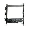 thumbnail image 4 of Luzkey Samurai Sword Bracket Holder Wall Mounted Sword Rack Space Saving Chinese Flute Rack for Sword Collectors Versatile Accessory 3 Tiers, 4 of 8